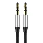 Audio vadi, adapteri - Baseus Yiven Audio 3.5mm uz 3.5mm Cable M30 1.5M Silver+Black - ātri pasūtīt no ražotāja