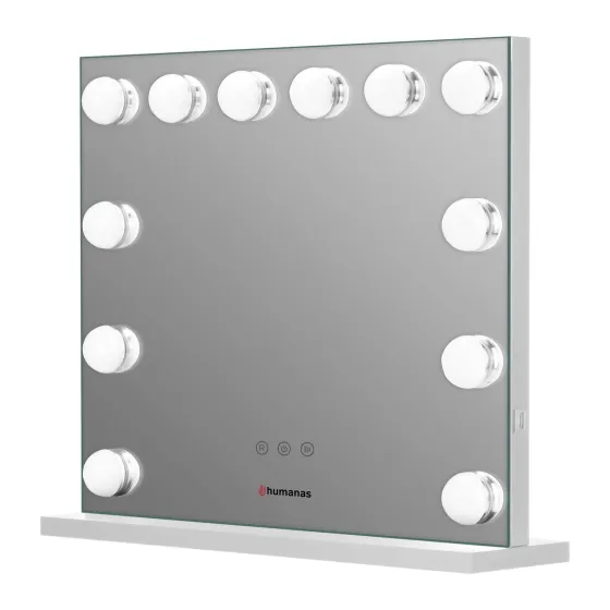 Humanas HS-HM02 make-up mirror with LED lighting white