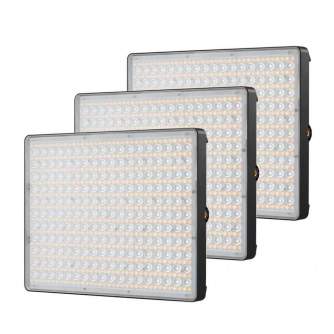 LED панели - Amaran P60c 3-Light Kit 60W RGBWW LED Soft Light Panel 2500K to 7500K FX NP-F w Softbox, grids, big bag, power adap