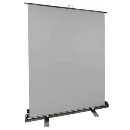 StudioKing Roll-Up Background Screen FB-150200FGR 150x200 cm Grey