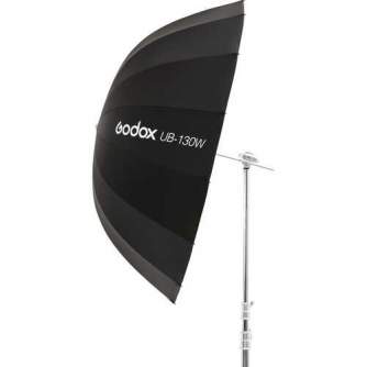 Video gaismas - Godox ub-130w paraboliskais lietussargs melns/balts 130cm noma