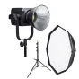 Video Lighting - NANLITE FORZA 500 LED light s-type 500W w tripod, softbox daylight rental
