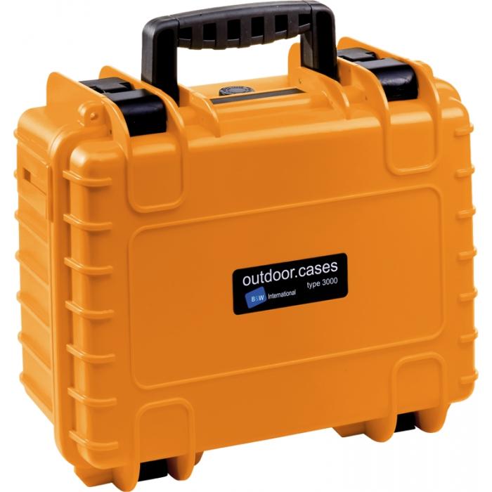 Cases - BW OUTDOOR CASES TYPE 3000 FOR DJI MAVIC3 OR DJI MAVIC 3 FLY MORE COMBO ORANGE - quick order from manufacturer