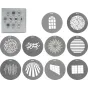 Barndoors Snoots & Grids - NANLITE GOBO SET 1 FOR PJ-FMM AS-GB-FMM-SET1 - quick order from manufacturer