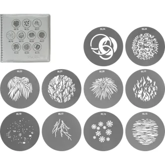 Barndoors Snoots & Grids - NANLITE GOBO SET 2 FOR PJ-FMM AS-GB-FMM-SET2 - quick order from manufacturer