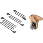 Rigu aksesuāri - SMALLRIG 3324 ROSETTE SIDE HANDLE WOOD WITH RECORD START/STOP REMOTE TRIGGER 3324 - ātri pasūtīt no ražotāja