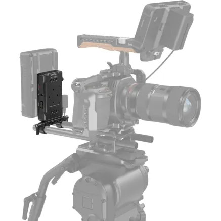 SMALLRIG 3498 BATTERY ADAPTER PLATE V-MOUNT (BASIC VERSION) WITH DUAL ROD CLAMP 3498