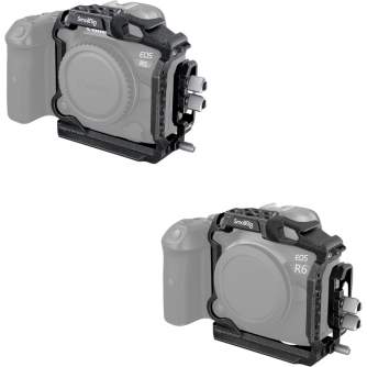 Ietvars kameram CAGE - SMALLRIG 3656 BLACK MAMBA HALF CAGE & CABLE CLAMP FOR CANON R5/R6 3656 - ātri pasūtīt no ražotāja