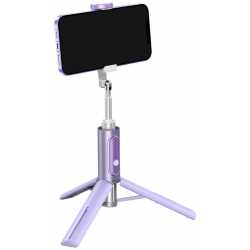 Selfiju statīvs Selfie Stick - Traveler Bluetooth Tripod Selfie Stick Purple - perc šodien veikalā un ar piegādi