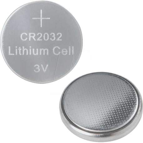 Baterijas, akumulatori un lādētāji - Lithium coin CR2032 baterija (1 gab) - perc šodien veikalā un ar piegādi
