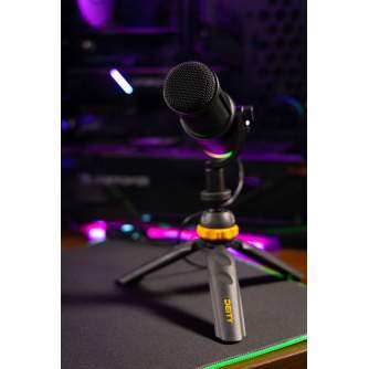 Микрофоны - Deity VO-7U USB Podcast Streamer Mic (Black) RGB ring - быстрый заказ от производителя