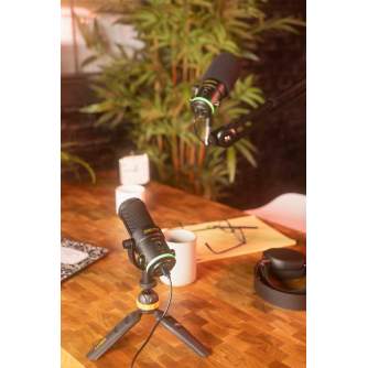 Mikrofoni - Deity VO-7U USB Podcast Streamer Mic (White) RGB ring - ātri pasūtīt no ražotāja