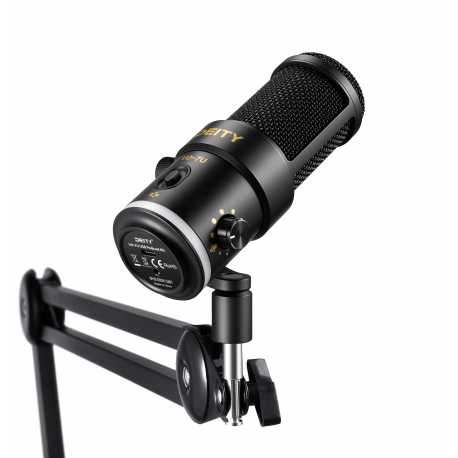 Mikrofoni - Deity VO-7U USB Podcast Streamer Kit (Black) RGB ring includes a Boom Arm - perc šodien veikalā un ar piegādi