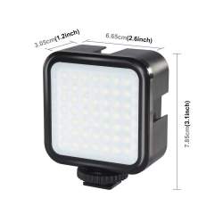 On-camera LED light - PULUZ 49 LED 3W Video Splicing Fill Light for Came - buy today in store and with delivery