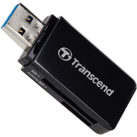 TRANSCEND MEMORY READER FLASH 3,0 SDHC/SDXC & MICRO SDHC/S TS-RDF5(Black)