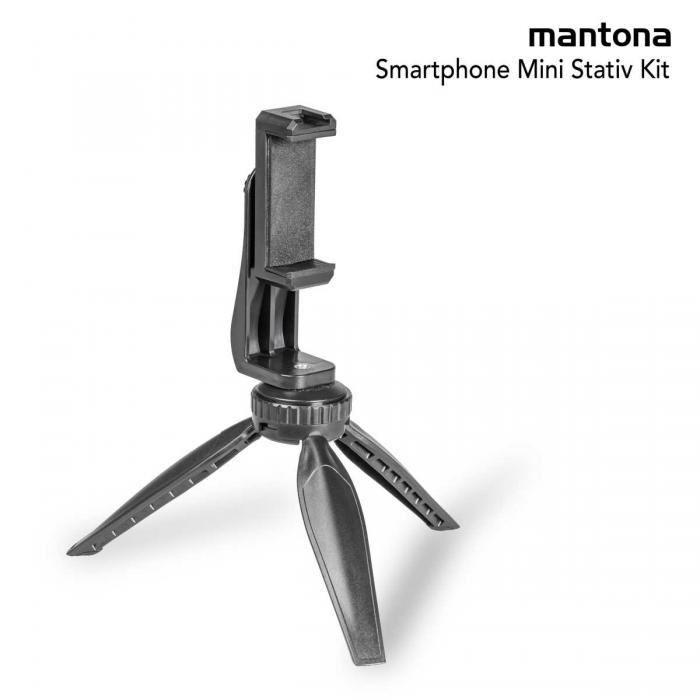 Mobile Phones Tripods - Mantona Smartphone Mini Tripod Kit - quick order from manufacturer