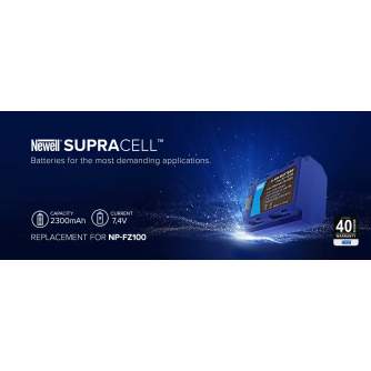 Kameru akumulatori - Newell SupraCell Battery replacement NP-FZ100 - perc šodien veikalā un ar piegādi