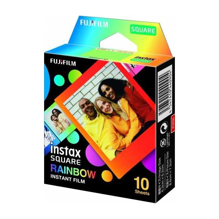 Картриджи для инстакамер - Colorfilm instax SQUARE GLOSSY RAINBOW (10PK) - купить сегодня в магазине и с доставкой