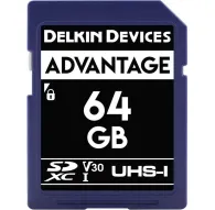 Карты памяти - DELKIN SD ADVANTAGE 660X UHS-I U3 (V30) R90/W90 64GB - быстрый заказ от производителяКарты памяти - DELKIN SD ADVANTAGE 660X UHS-I U3 (V30) R90/W90 64GB - быстрый заказ от производителя