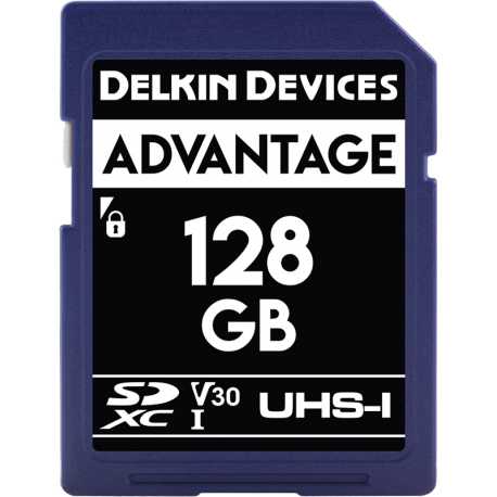 Atmiņas kartes - DELKIN SD ADVANTAGE 660X UHS-I U3 (V30) R90/W90 128GB - ātri pasūtīt no ražotāja