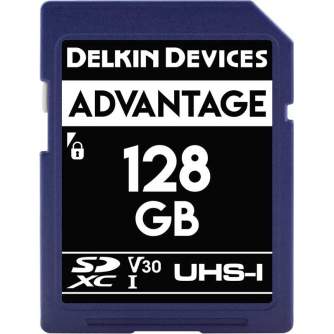 Карты памяти - DELKIN SD ADVANTAGE 660X UHS-I U3 (V30) R90/W90 128GB - быстрый заказ от производителя