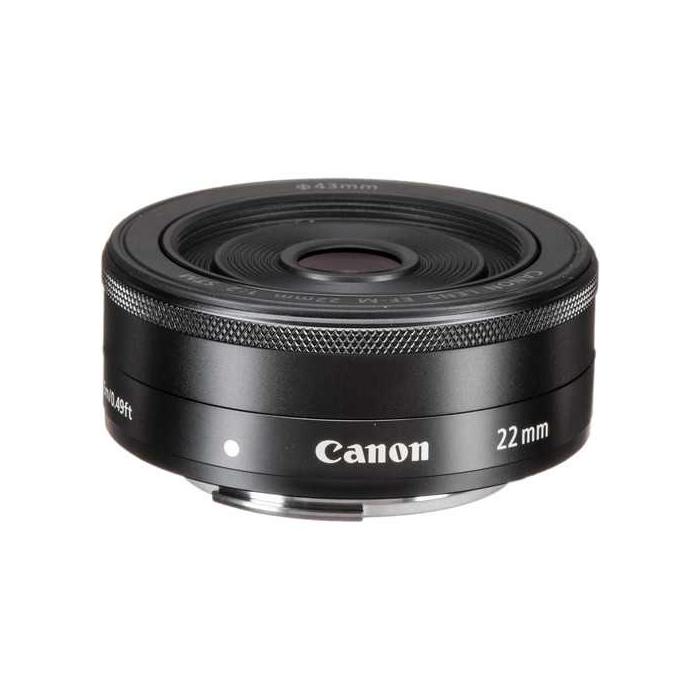 Объективы - Canon EF-M 22mm f2 STM Black - купить сегодня в магазине и с доставкой