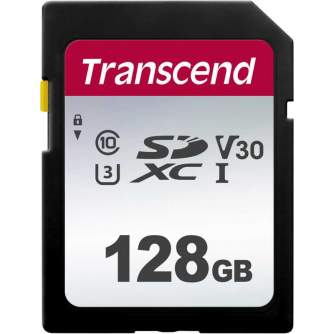 Memory Cards - Transcend Silver 300S SD UHS-I U3 (V30) R95/W45 128GB - quick order from manufacturer