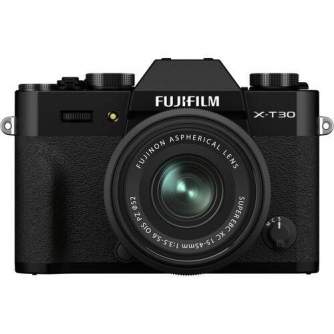 Bezspoguļa kameras - Fujifilm X-T30 II 15-45mm Black kit mirrorless APS-C kamera (new LCD, latest software) - ātri pasūtīt no ražotāja