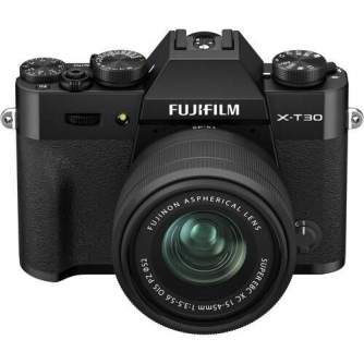 Беззеркальные камеры - Fujifilm X-T30 II 15-45mm Black kit mirrorless APS-C kamera (new LCD, latest software) - быстрый заказ от