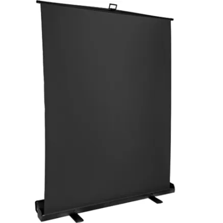 StudioKing Roll-Up Background Screen FB-150200FB 150x200 cm Black