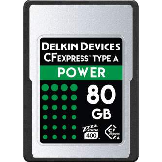 Memory Cards - DELKIN CFEXPRESS POWER -VPG400- 80GB (TYPE A) DCFXAPWR80 - quick order from manufacturer