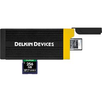 Memory Cards - DELKIN CARDREADER CFEXPRESS TYPE A & SD (TYPE C TO C & TYPC C TO A CABLES) DDREADER-58 - quick order from manufacturer