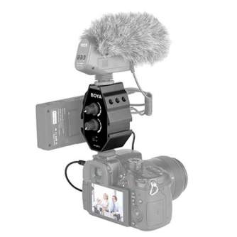 Audio Mixer - Boya Audio Adapter BY-MP4 for Smartphone, DSLR Cameras, Camcorders - quick order from manufacturer