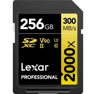 Memory Cards - LEXAR PRO 2000X SDHC/SDXC UHS-II U3(V90) R300/W260 (W/O CARDREADER) 256GB LSD2000256G-BNNNG - buy today in Master Foto store and with delivery Best choise selected by expertsMemory Cards - LEXAR PRO 2000X SDHC/SDXC UHS-II U3(V90) R300/W260 (W/O CARDREADER) 256GB LSD2000256G-BNNNG - buy today in Master Foto store and with delivery Best choise selected by experts