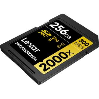 Atmiņas kartes - LEXAR PRO 2000X SDHC/SDXC UHS-II U3(V90) R300/W260 (W/O CARDREADER) 256GB LSD2000256G-BNNNG - купить сегодня в 