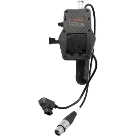 NANLITE V MOUNT BATTERY GRIP WITH 4 PIN XLR CONNECTOR BT-BG-XLR4