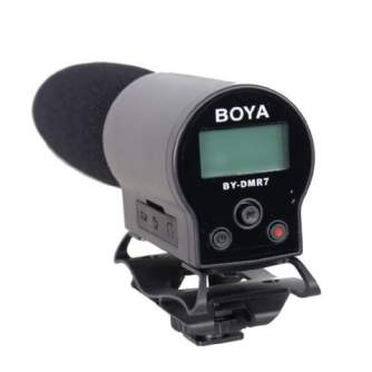 Microphones - Boya Mini Condenser Microphone BY-DMR7 with Recorder - quick order from manufacturer