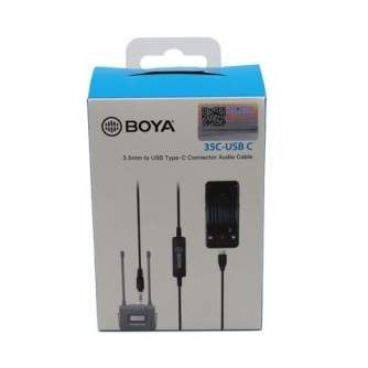 Audio vadi, adapteri - Boya kabelis 3,5mm - USB-C 35C-USB-C - ātri pasūtīt no ražotāja