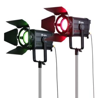 LED прожекторы Fresnel - Falcon Eyes RGB LED Fresnel Spot Dimmable DM4 400W - быстрый заказ от производителя