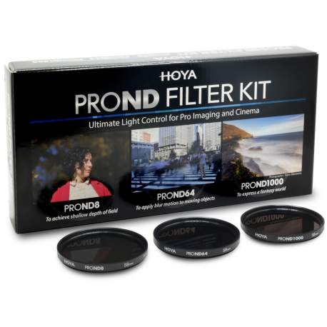 ND фильтры - Hoya Filters Hoya filter kit Pro ND8/64/1000 58mm - купить сегодня в магазине и с доставкой