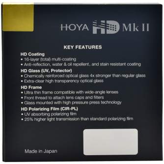 CPL Filters - Hoya Filters Hoya filter circular polarizer HD Mk II 58mm - quick order from manufacturer