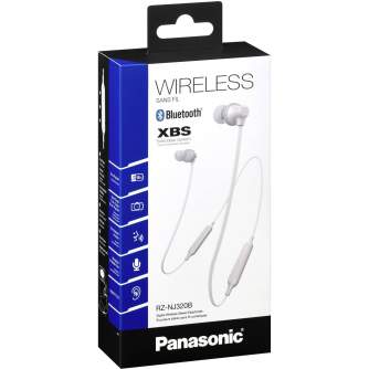 Наушники - Panasonic беспроводные наушники + микрофон RZ-NJ320BE-W, белые - быстрый заказ от производителя