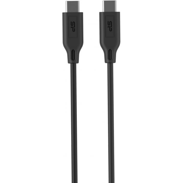 Cables - Silicon Power cable USB-C - USB-C Boost Link LK15CC 1m, black SP1M0ASYLK15CC1K - quick order from manufacturer