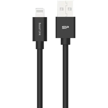 Silicon Power cable USB - Lightning Boost Link 1m, black SP1M0ASYLK15AL1K