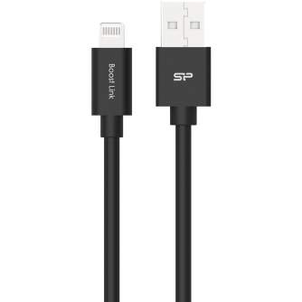 Кабели - Silicon Power cable USB - Lightning Boost Link 1m, black SP1M0ASYLK15AL1K - быстрый заказ от производителя