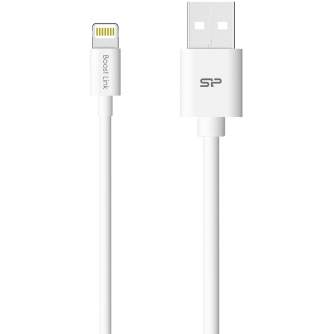 Кабели - Silicon Power cable USB - Lightning Boost Link 1m, white SP1M0ASYLK10AL1W - быстрый заказ от производителя