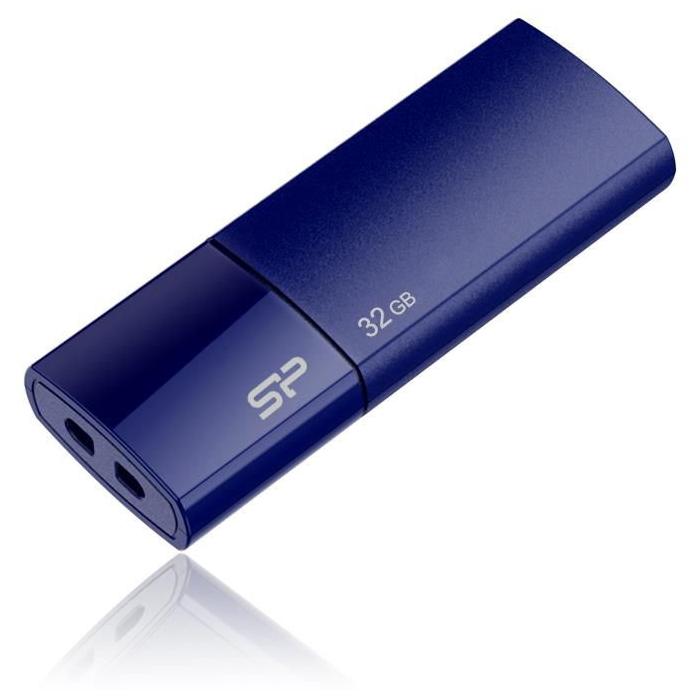 USB memory stick - Silicon Power flash drive 32GB Ultima U05, blue SP032GBUF2U05V1D - quick order from manufacturer