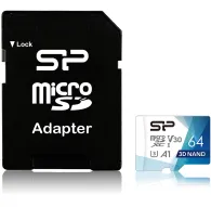 Memory Cards - Silicon Power memory card microSDXC 64GB Superior Pro V30 + adapter SP064GBSTXDU3V20AB - quick order from manufacturerMemory Cards - Silicon Power memory card microSDXC 64GB Superior Pro V30 + adapter SP064GBSTXDU3V20AB - quick order from manufacturer