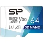 Atmiņas kartes - Silicon Power atmiņas karte microSDXC 64GB Superior Pro V30 + adapteris SP064GBSTXDU3V20AB - ātri pasūtīt no ražotāja