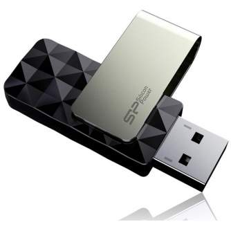 USB memory stick - Silicon Power flash drive 32GB Blaze B30 USB 3.0, black SP032GBUF3B30V1K - quick order from manufacturer